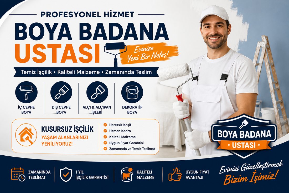 Bademler boya badana ustası – profesyonel boyacı